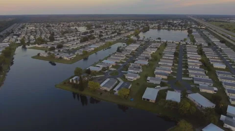 Florida Retirement Community Stock Footage 67565695