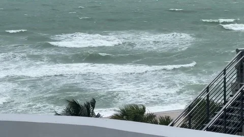 Florida - Rough Ocean Waves Beach Stock Footage 289213774