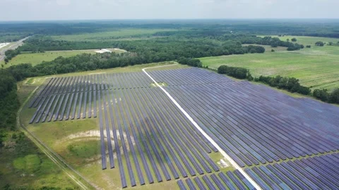 Florida Solar Farm6 Video stock 275414689