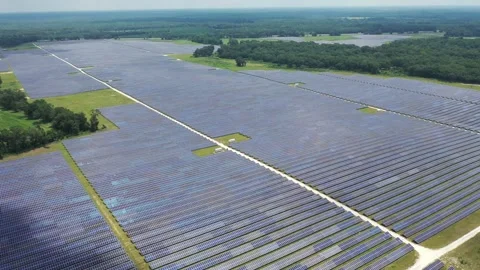 Florida Solar Farm9 Video stock 275414637