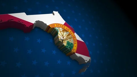 Florida State Election Background 01 Stockbeeldmateriaal 125993767