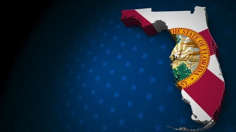 Florida State Election Background 02 Stockbeeldmateriaal 125993829