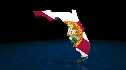 Florida State Election Background 05 Stockbeeldmateriaal 125993871