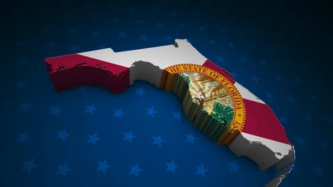 Florida State Election Background 06 Stockbeeldmateriaal 125993873