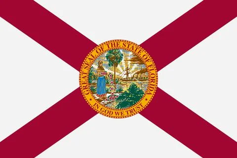Florida State Flag background illustration Stock Illustration