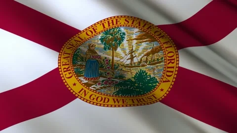 Florida State Flag Stock Footage 276104893