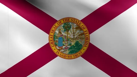 Florida State Flag Loop Stock Footage 230338279