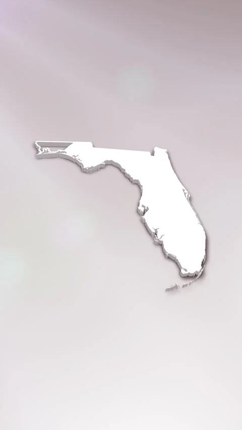Florida State Map Intro 库存影片 261977197