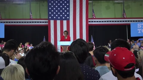 Florida State Senator Arthenia Joyner At Clinton Rally In Tampa 09-06-2016 Stock Footage 67310136