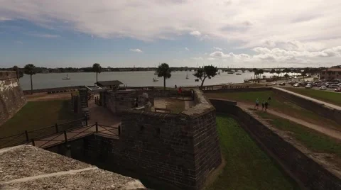 Florida StAugustine Castillo DeSan Marcos 11 Stock Footage 61219385