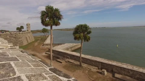 Florida StAugustine Castillo DeSan Marcos 04 Stock Footage 61220429