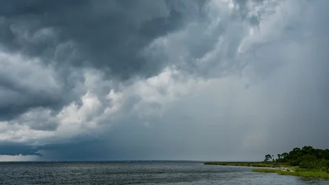 Florida storm clouds time-lapse 库存影片 96774204