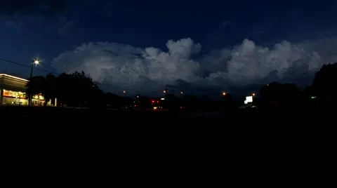 A florida storm rolling in with lightning. Video stock 40631703