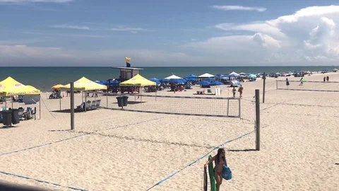 Florida Summer Beach (Timelapse) Stock Footage