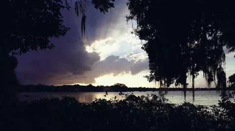 Florida Sunset Dolly Movement Video stock 41370639