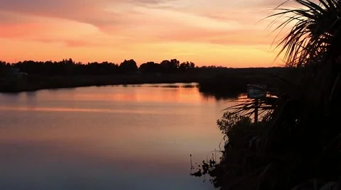 Florida sunset Vídeos de archivo 45299332