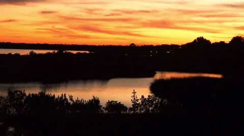 Florida sunset Vídeos de archivo 45299445