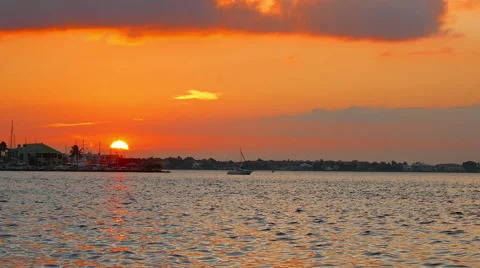 Florida Sunset Left Stock-Footage 44982297