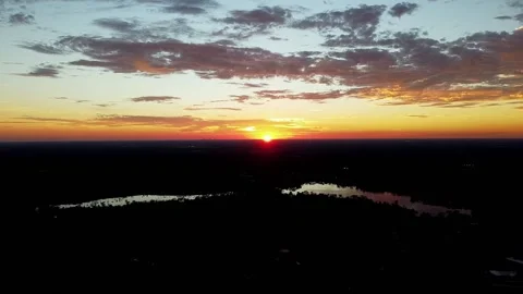 Florida Sunset over Oviedo Stock Footage 221736779