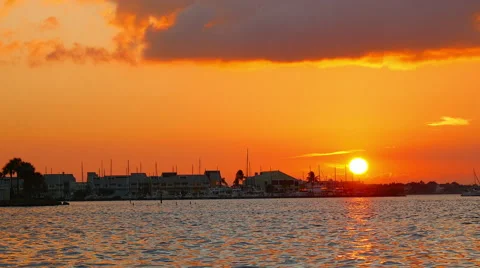 Florida Sunset Right Stock-Footage 44982247