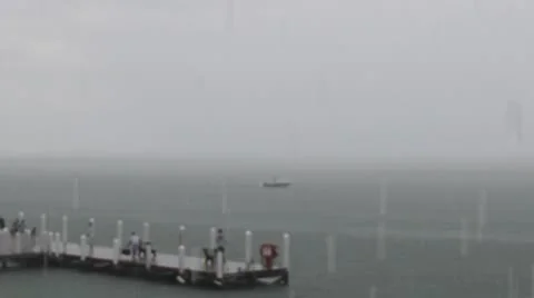 Florida T Dock Stock Footage 8928121