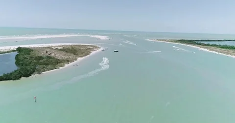 Florida Tierra Verde Pinellas County Fort de Soto Park St. Petersburg beach Stock Footage 77010759
