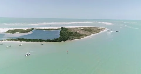 Florida Tierra Verde Pinellas County Fort de Soto Park St. Petersburg beach Stock Footage 77010782
