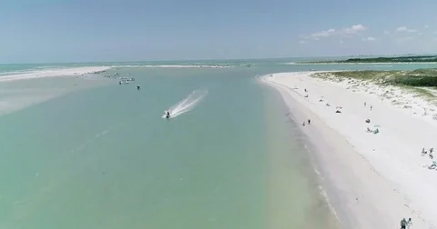 Florida Tierra Verde Pinellas County Fort de Soto Park St. Petersburg beach Stock Footage 77010960