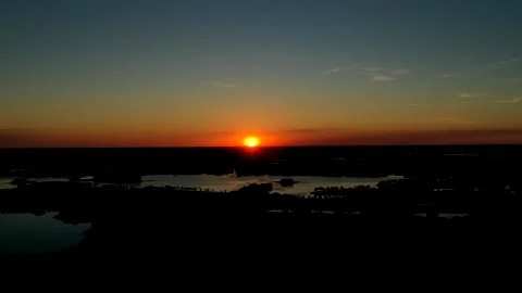 Florida timelapse sunset by drone Stock Footage 147468102