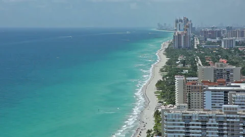 Florida tropical coast beach #5 Stock Footage 34014834