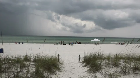 Florida Tropical Storm On The Horizon Stock Footage 56163953