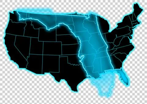 Florida united state map Illustrazione stock