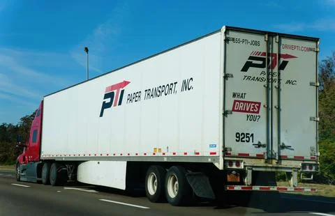 Florida, U.S.A - Jan 2, 2026 - A PTI trailer with recruitment messaging and.. Stock Photos