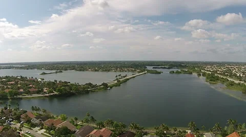Florida waterfront homes Stock Footage 37993521