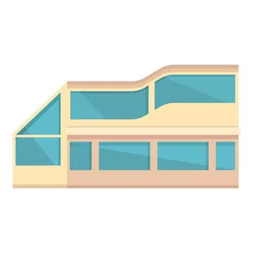 Florida window icon cartoon vector. Villa house Stock Illustration