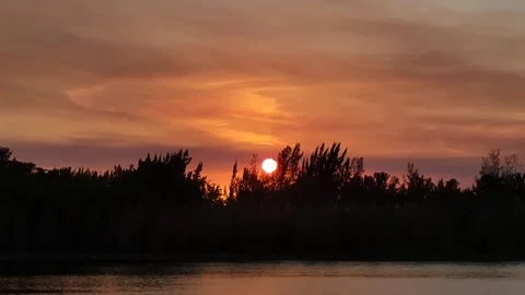 Florida's beautiful sunset Video stock 236968899
