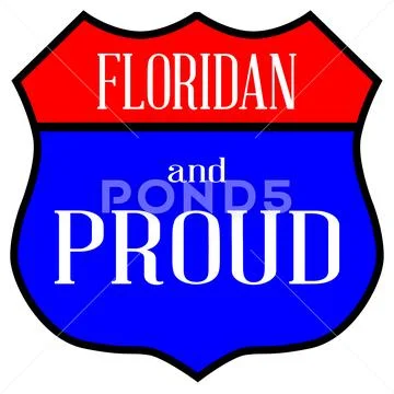 Floridian And Proud Stock Illustration
