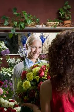 A florist Stock Photos