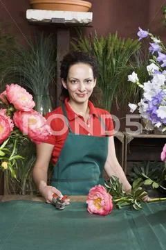 A florist Stock Photos