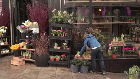 Florist shop Video stock 73594907