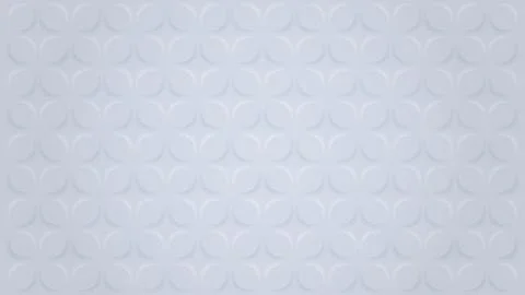 Floristic Geometric Background. Full Frame White Seamless Pattern Stock Illustration