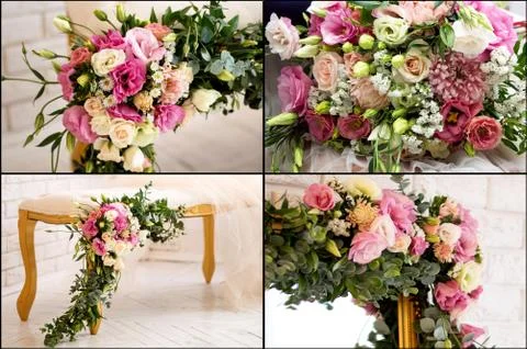 Floristics collage Stock Photos