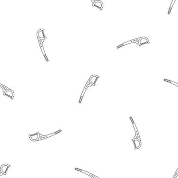 Floss pick pattern seamless vector Stockillustratie