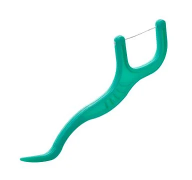 Floss toothpick isolated with a clipping path Stock Photos