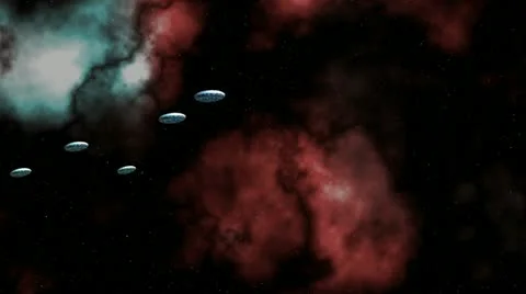 Flotilla UFO Stock Footage 11118326