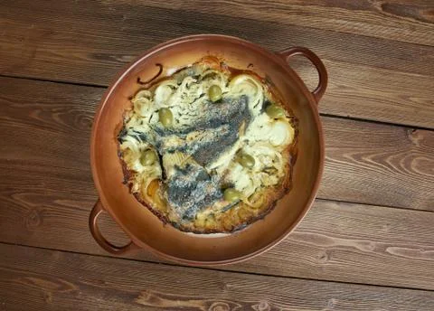 Flounder baked Фото