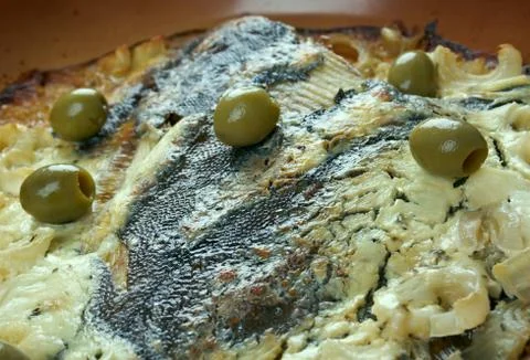 Flounder baked Фото