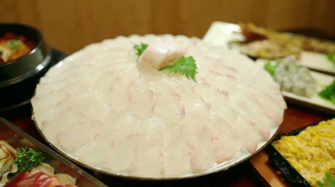 Flounder Sashimi: Shifting Focus Stockbeeldmateriaal 36269090
