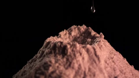 Flour and egg 1 Stock Footage 131854022