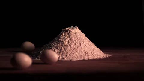 Flour and egg 2 Stock-Footage 131853617
